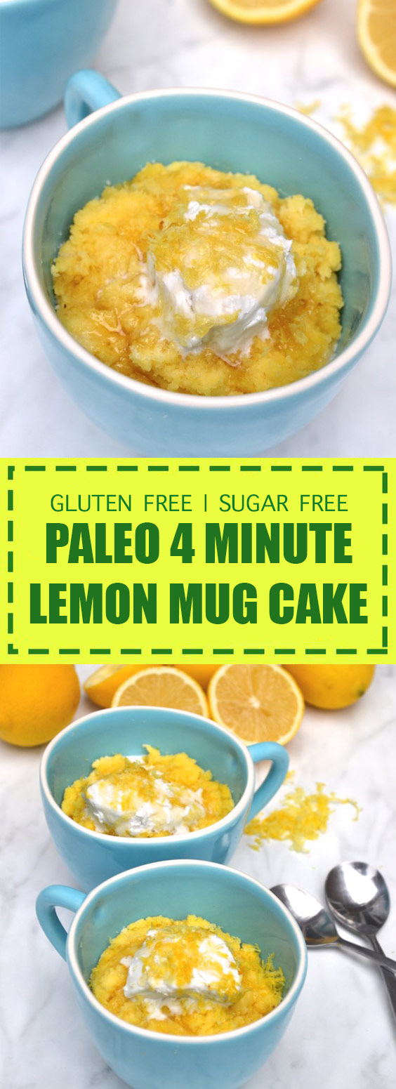 Paleo 4 Minute Lemon Mug Cake Paleo 4 Minute Lemon Mug Cake