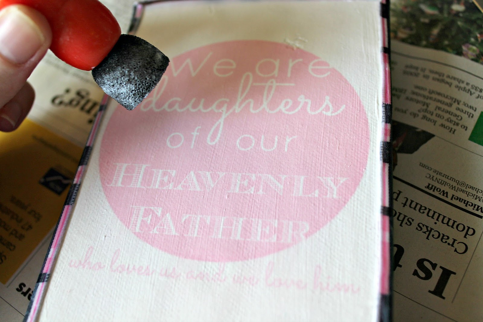 Mod Podge Photo Transfer Canvas + free printable