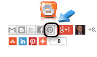 Blogger Yeni Pinterest İconu