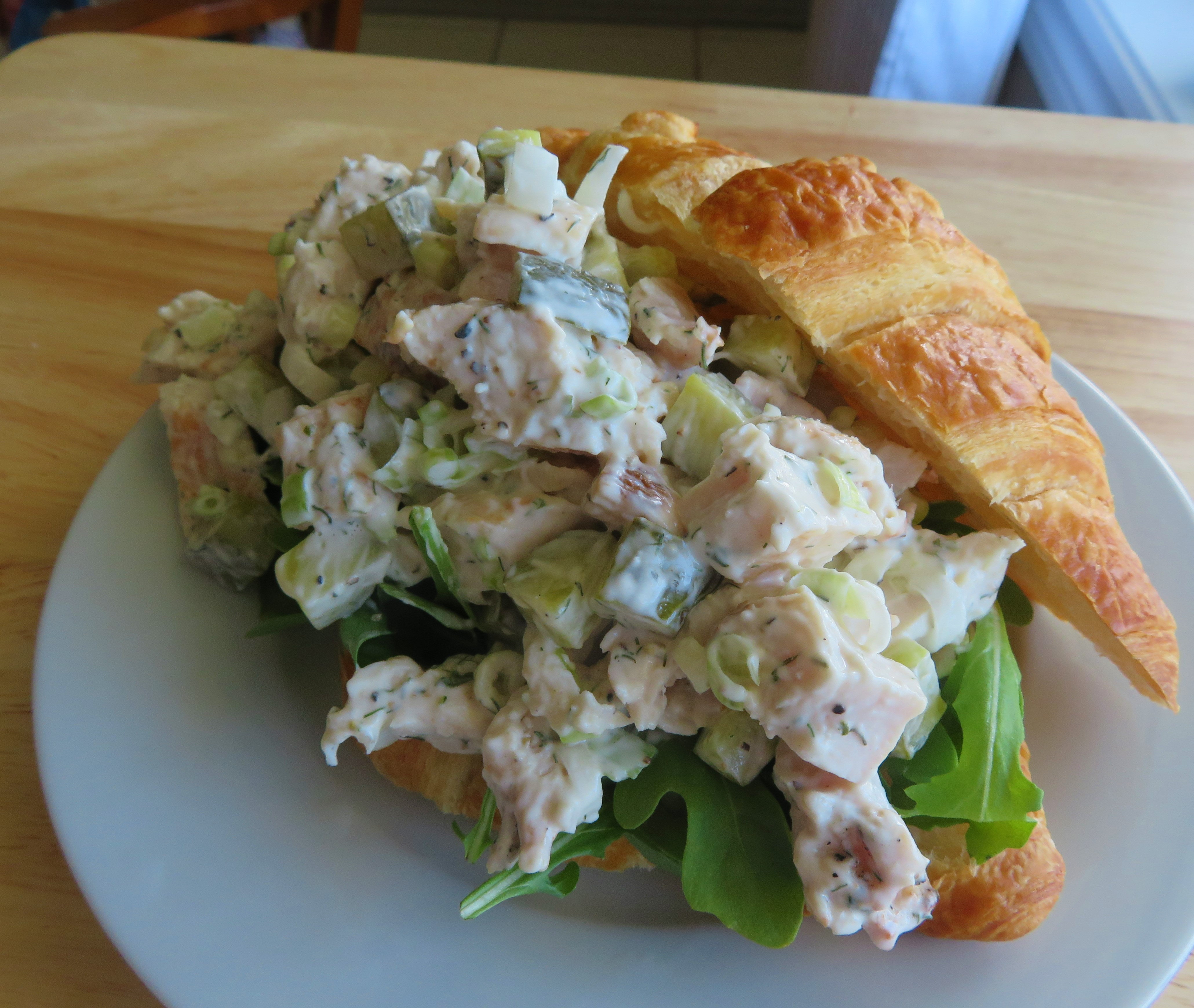 Dill Pickle Chicken Salad Croissants The English Kitchen