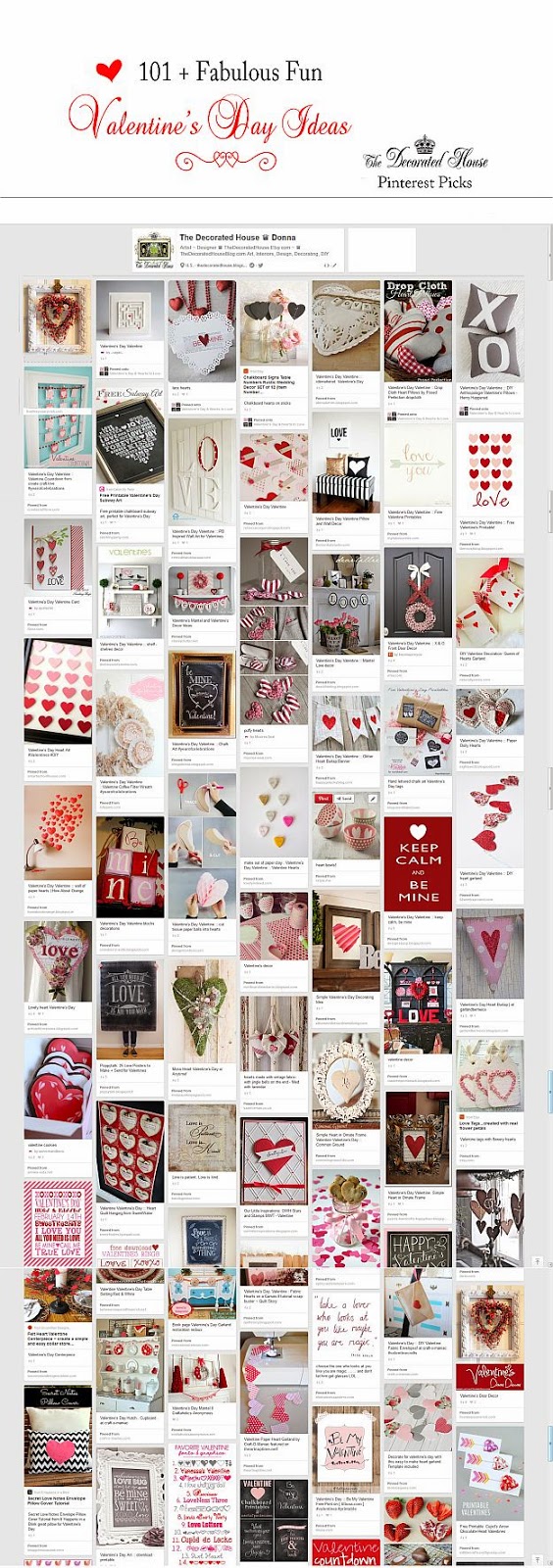 The Decorated House. Valentine's Day. 101 + Fun and Fabulous Ideas