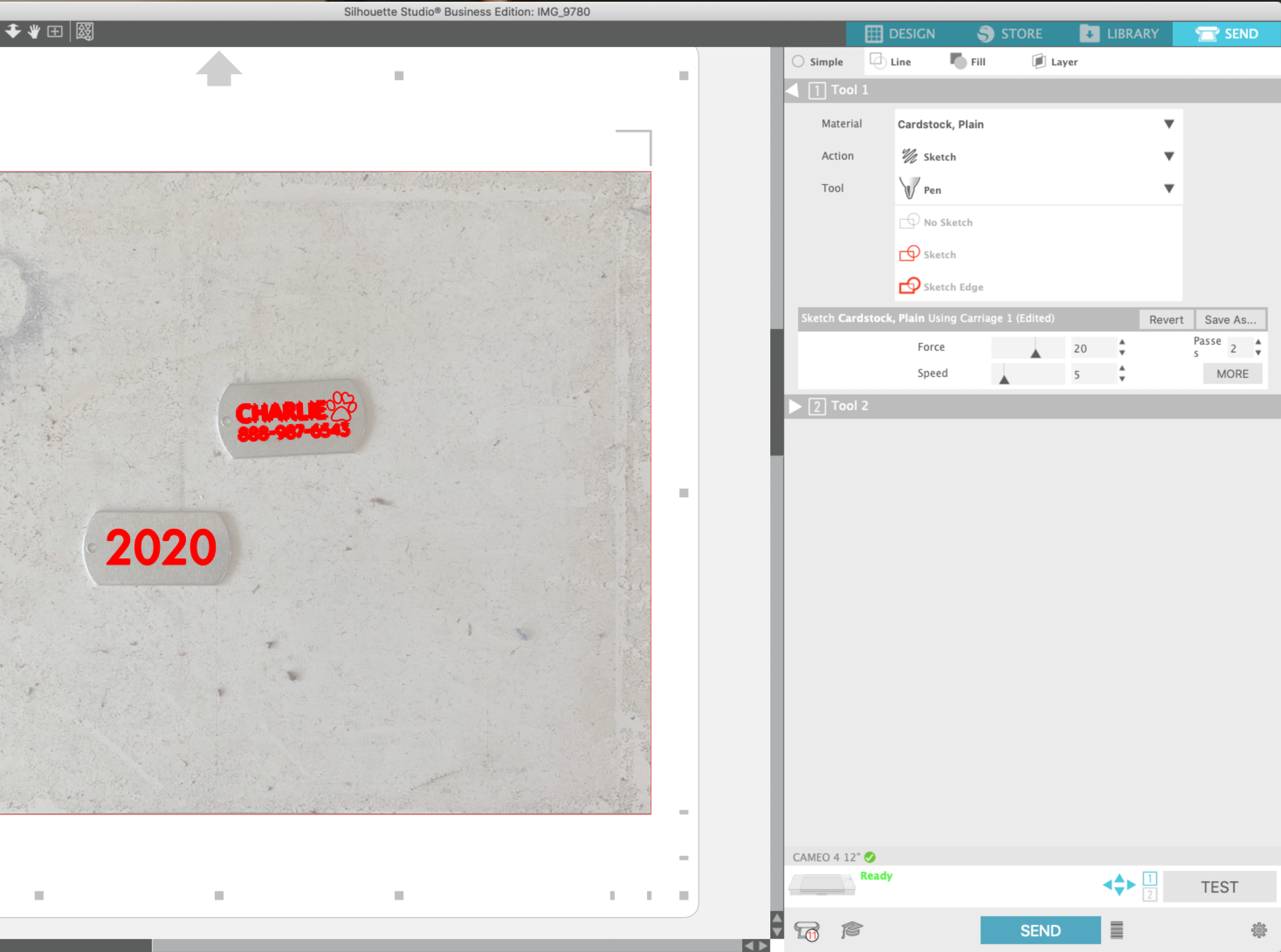 How to Engrave with Silhouette CAMEO 4 and Zoom Precision Etching Tool