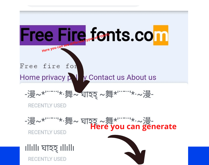 💖 Free Fire Text ~ Titulos Bonitos⚡