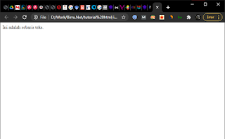 mengenal apa itu html tampilan web browser index.html