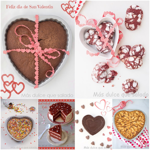 Recetas dulces para San Valentín.