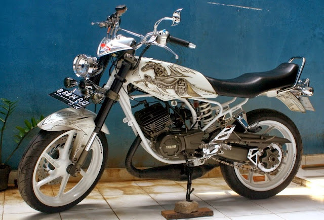 modifikasi rx king airbrush putih