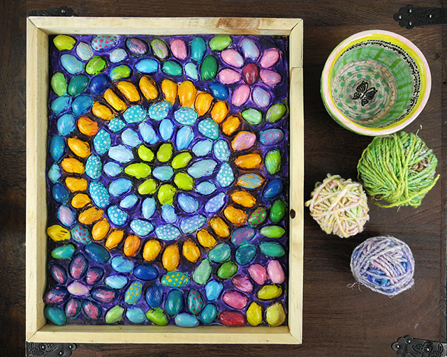 Jules Madden DIY Pistachio Shell Mosaic Craft