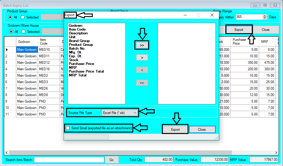 Batch Expiry List Help Guide
