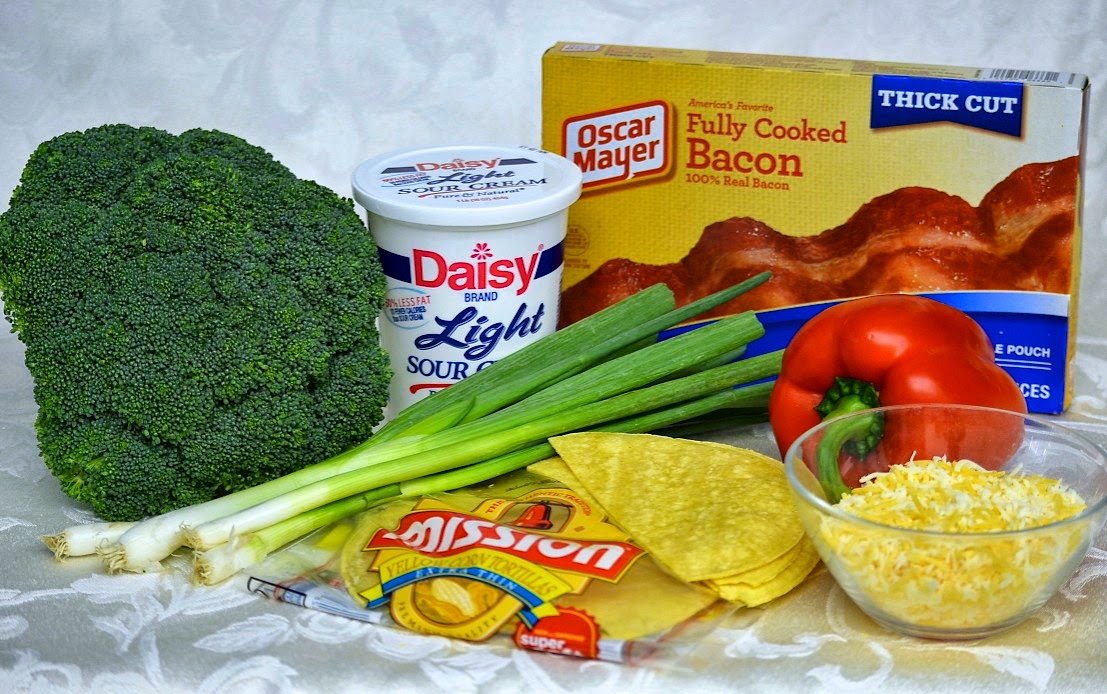 Boy Cheese Sandwich Egg, Bacon and Broccoli Bake