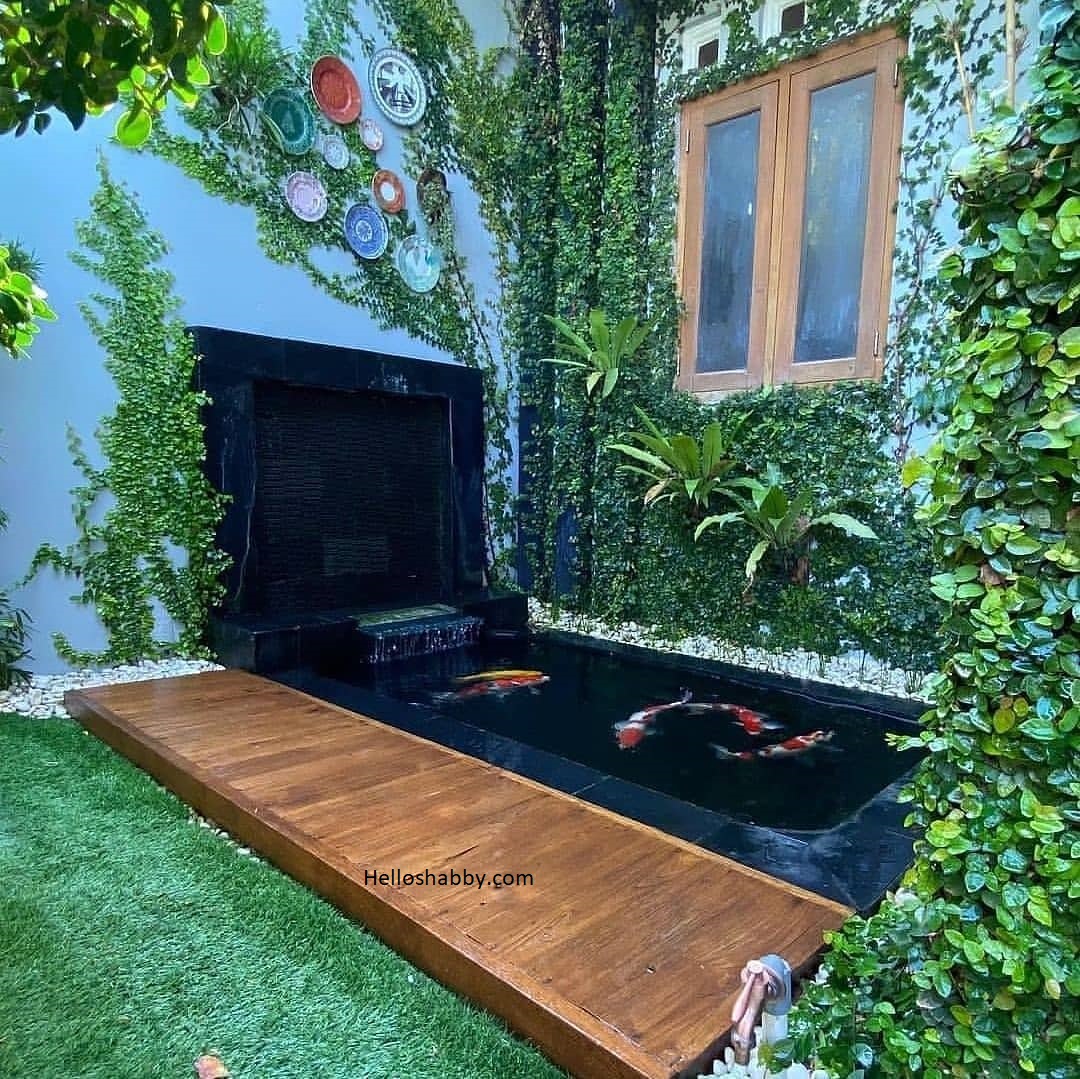 7 Inspirasi Desain Kolam Ikan Minimalis Di Halaman Rumah ~ HelloShabby