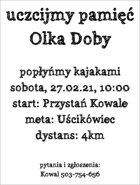 Uczcijmy pamięć Olka Doby. Wielkiego polskiego kajakarza.