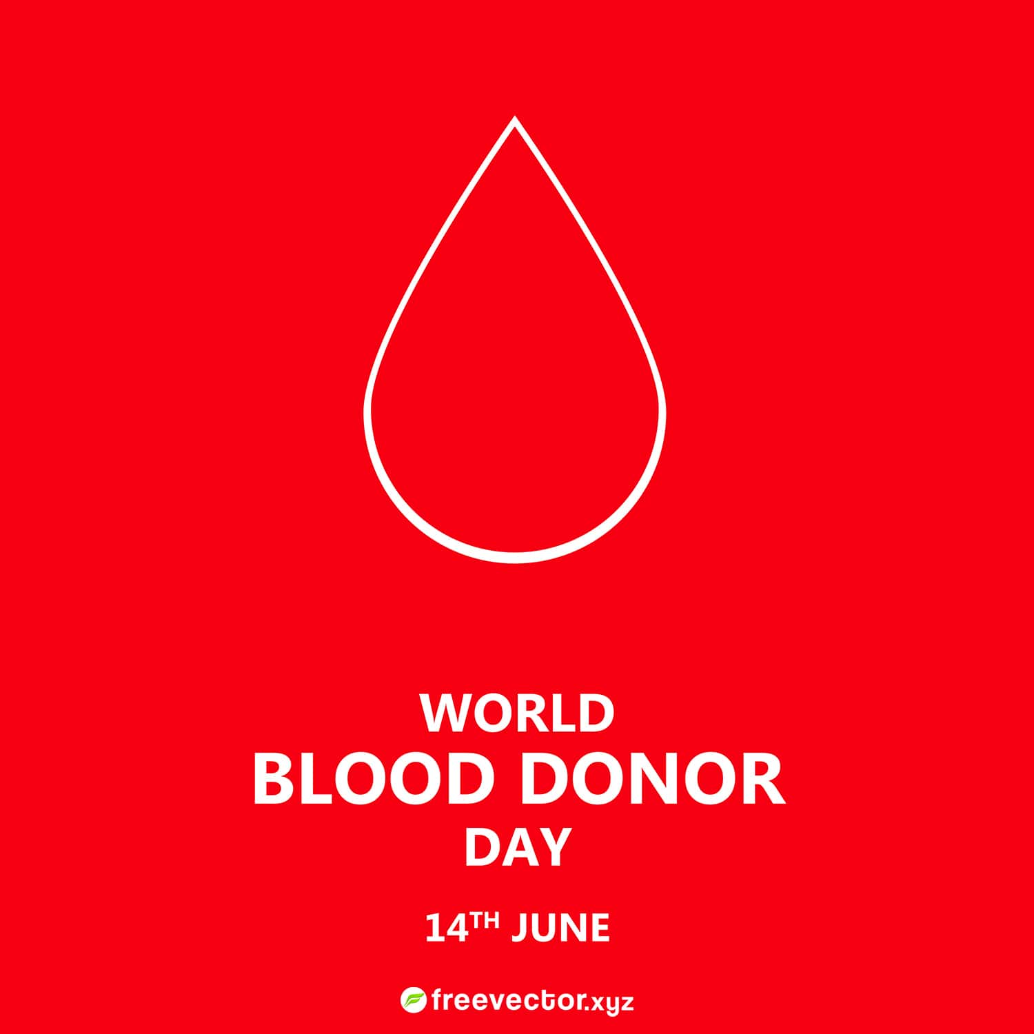 World blood donor day free vector illustration