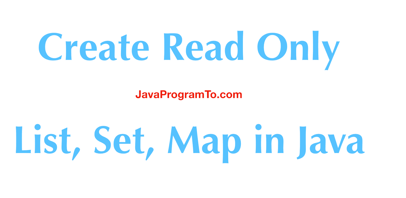 Set To Map Java 8 How To Create Read Only List, Set, Map In Java 8, Java 9 And Java 10 |  Javaprogramto.com