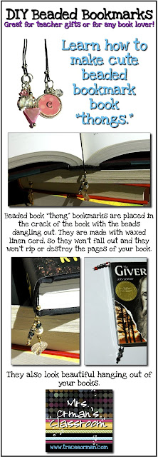 DIY beaded bookmarks tutorial www.traceeorman.com