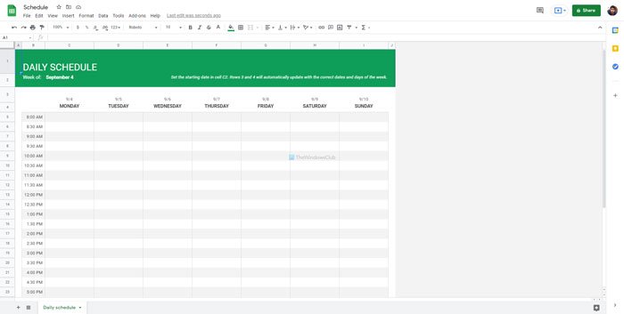 Las mejores plantillas de calendario de Google Sheets y Excel Online