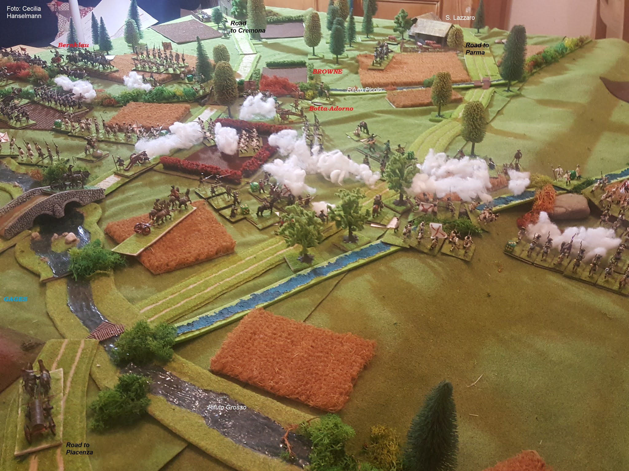 Wackershofen Anno Domini Schlacht bei Piacenza 1746 The battle of