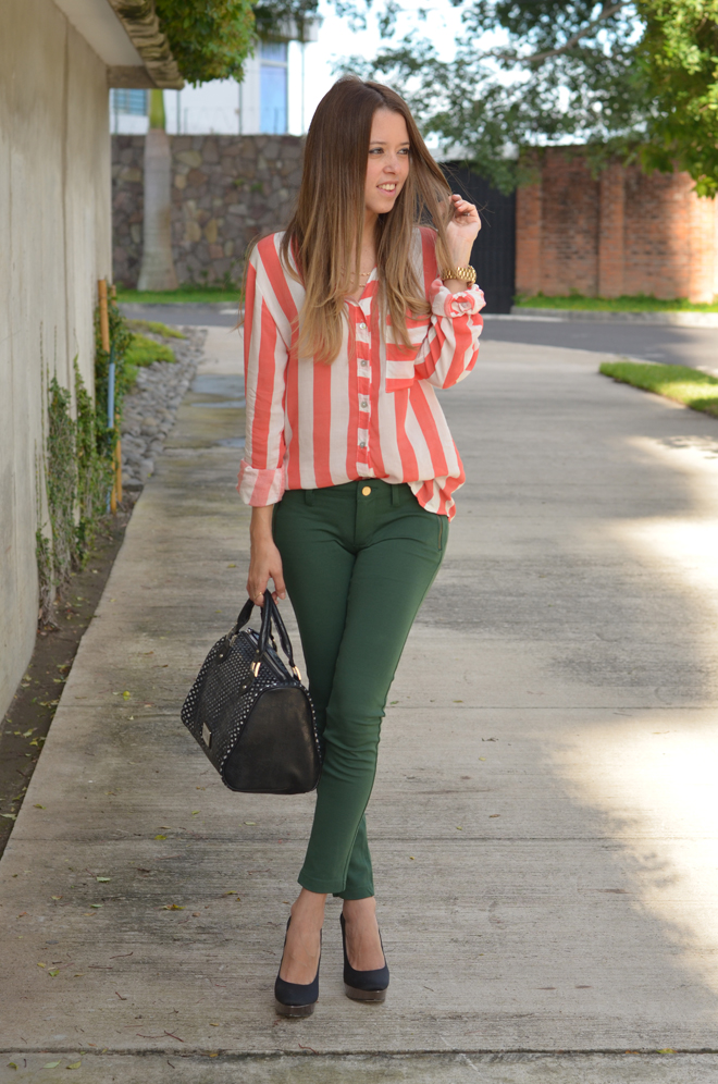 SALMON AND GREEN – Our Favorite Style