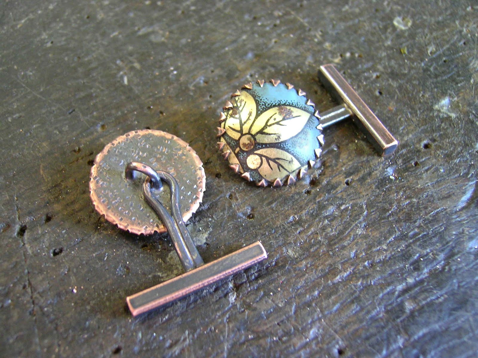 etsy metal Tutorial for making Cufflink fittings.