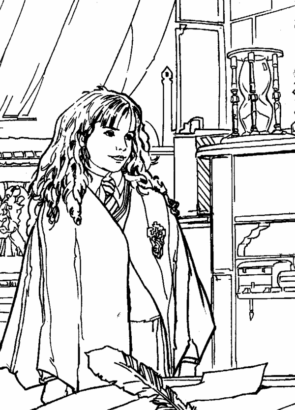 Desenhos da Hermione Harry Potter para Colorir