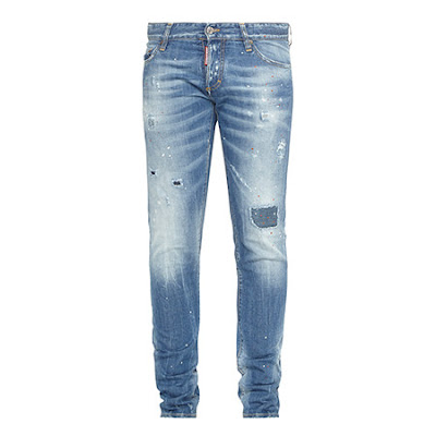 distressed slim fit jeans