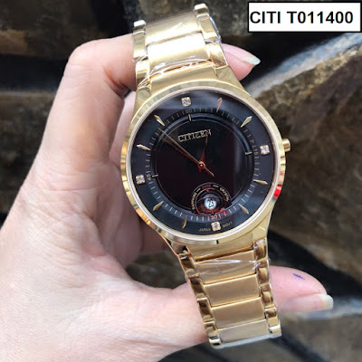 Đồng hồ nam dây inox mạ màu vàng sang trọng Citi T011400