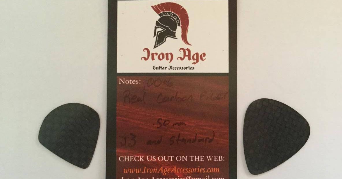 The Pick Iron Age Guitar Picks Carbon Fibre?!