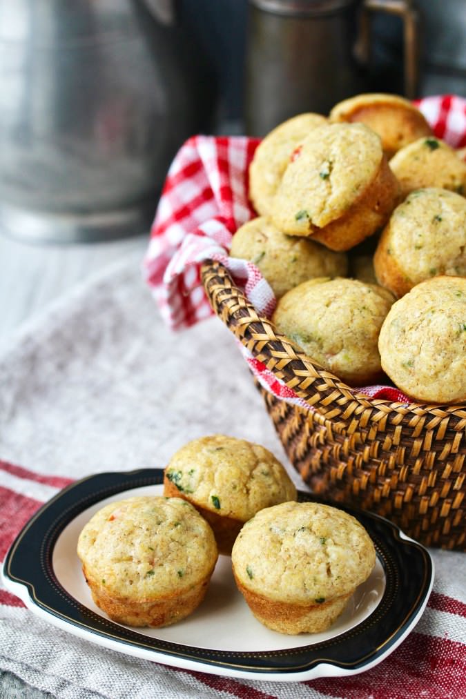 Sourdough Tomato and Basil Muffins Sourdough Tomato and Basil Muffins