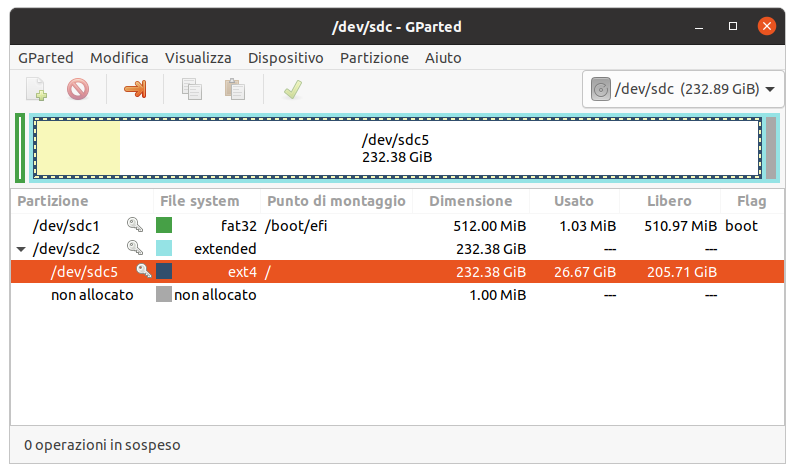 Ubuntu (finalmente) installato su un disco esterno 4 3