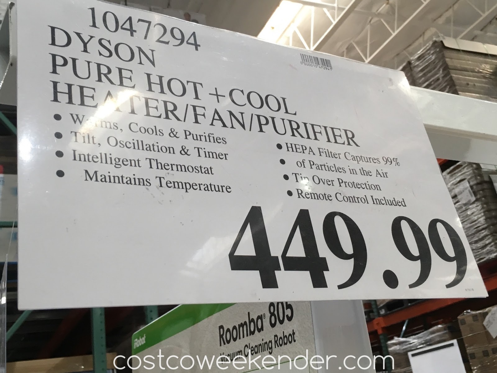 Dyson Pure Hot + Cool Link Purifier Costco Weekender