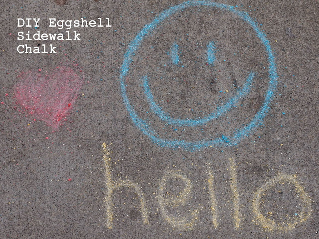 how to make sidewalk chalk with eggshells