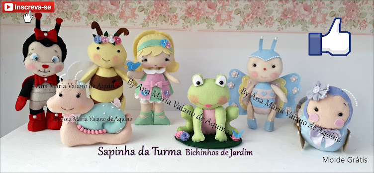 A Turma de Bichinhos de Jardim: Clique na Imagem para Obter o Molde