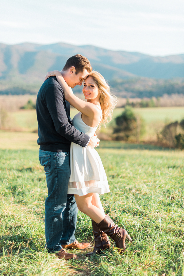 CADES COVE ENGAGEMENT The Southeastern Bride