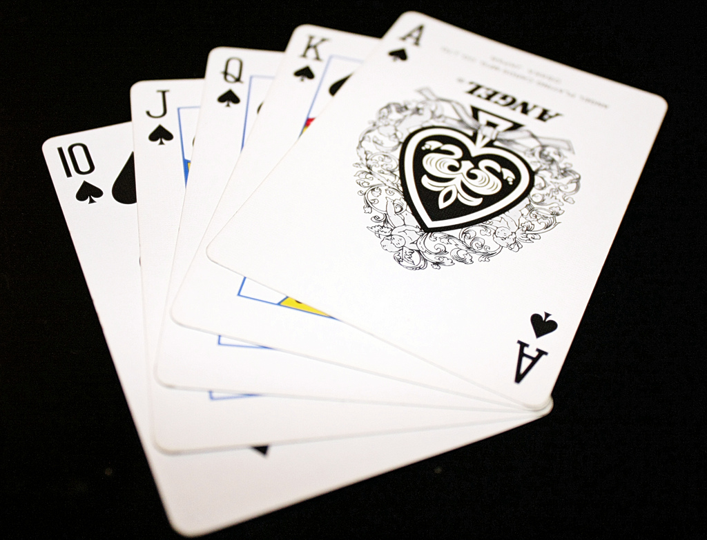 Royal Flush. Main Card. Me Card. Cards for you and me.