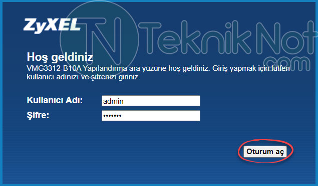 Modem Arayüzüne Nasıl Girilir?