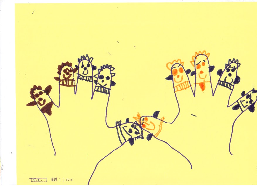 infogarderie Les cinq doigts de la main Le pouce part en voyage