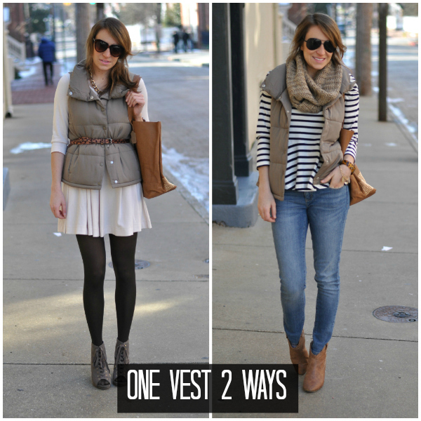 My Style: Dressing Up A Down Vest - The Mama Notes