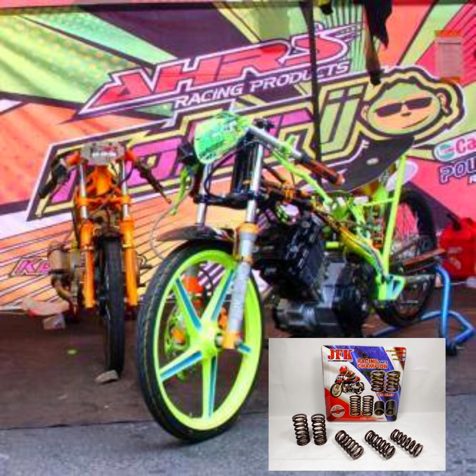 Motor Drag Ninja Per Kopling JFK Menghantarkan Satria Fu Kolor