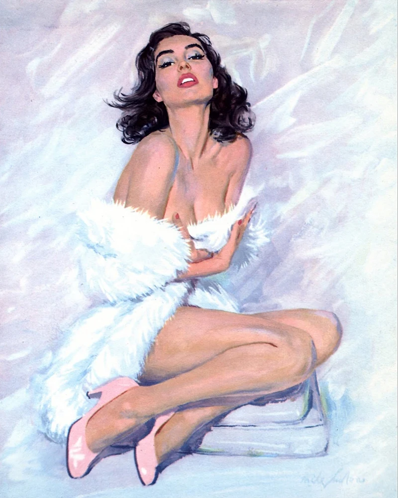 Mike Ludlow 1921-2010 | American Glamour Pin-up illustrator