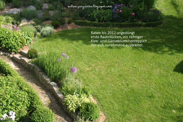 Ein Schweizer Garten: Vertikutiert ihr noch, oder düngt ihr schon?