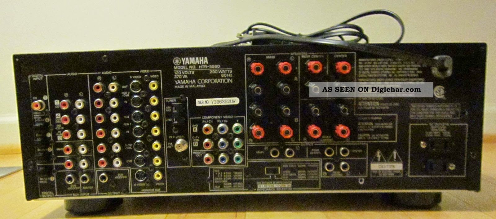 Yamaha HTR5560 AV Receiver AudioBaza