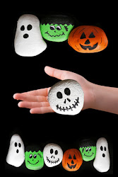 halloween rock painting stone simple rocks frankenstein craft spooky stones fun ghosts ages