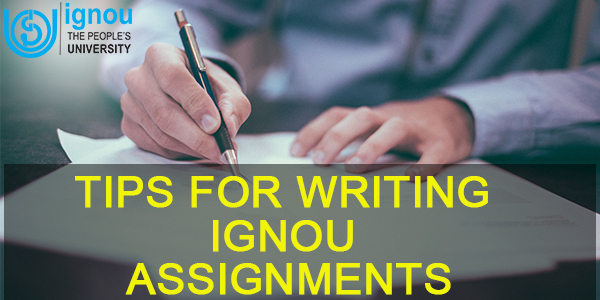writing ignou assignments