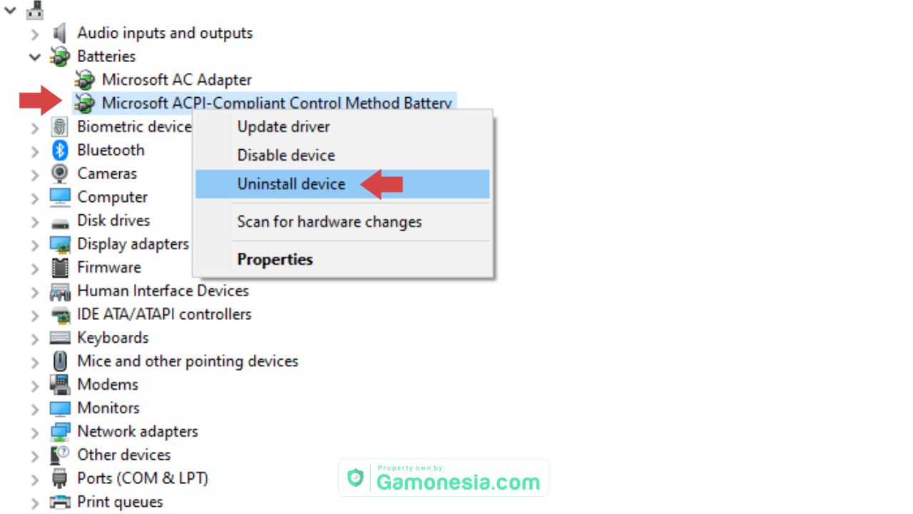 windows 10 acpi compliant control method battery driver ini