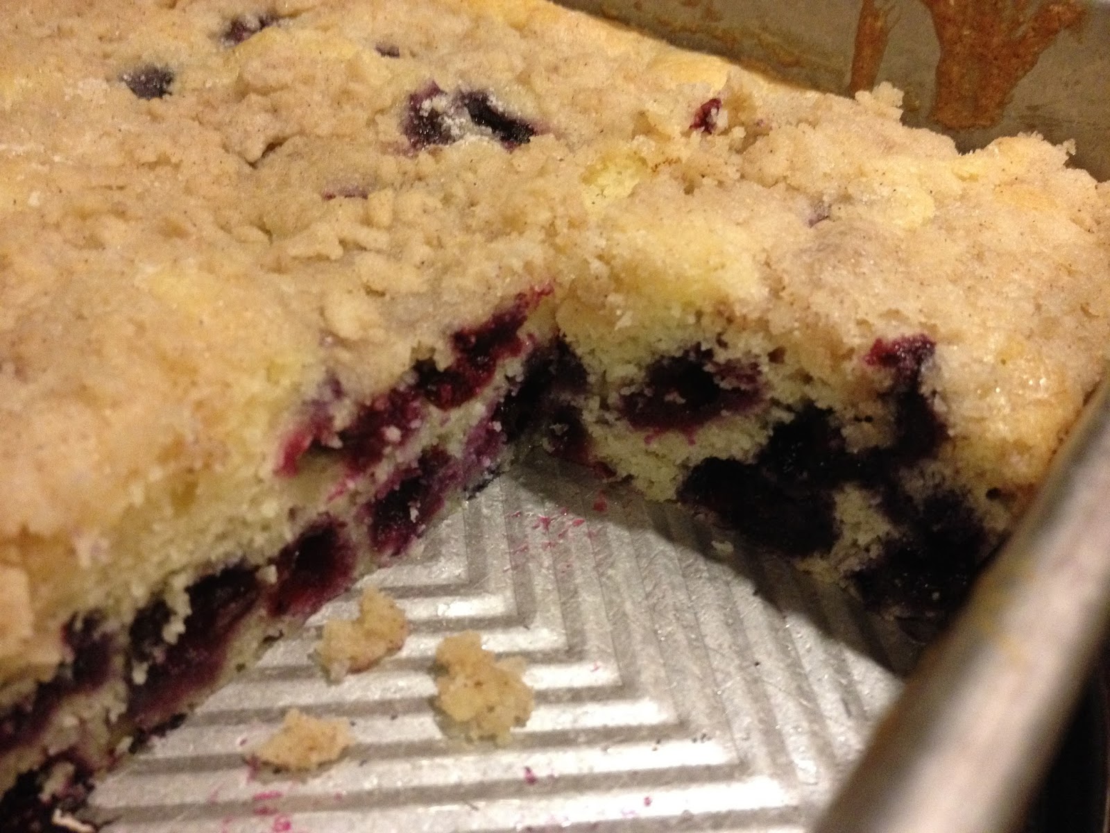 Princess Baker Blueberry Cornmeal Coffee Cake