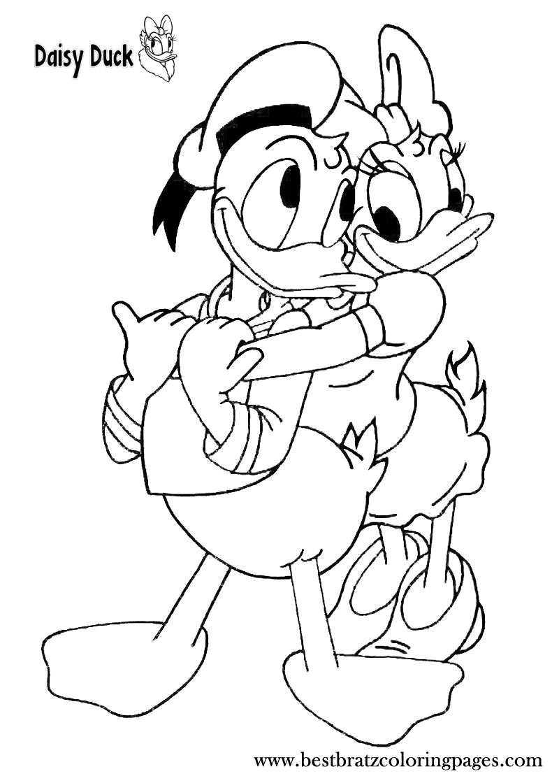 daisy duck bow coloring pages - photo #31