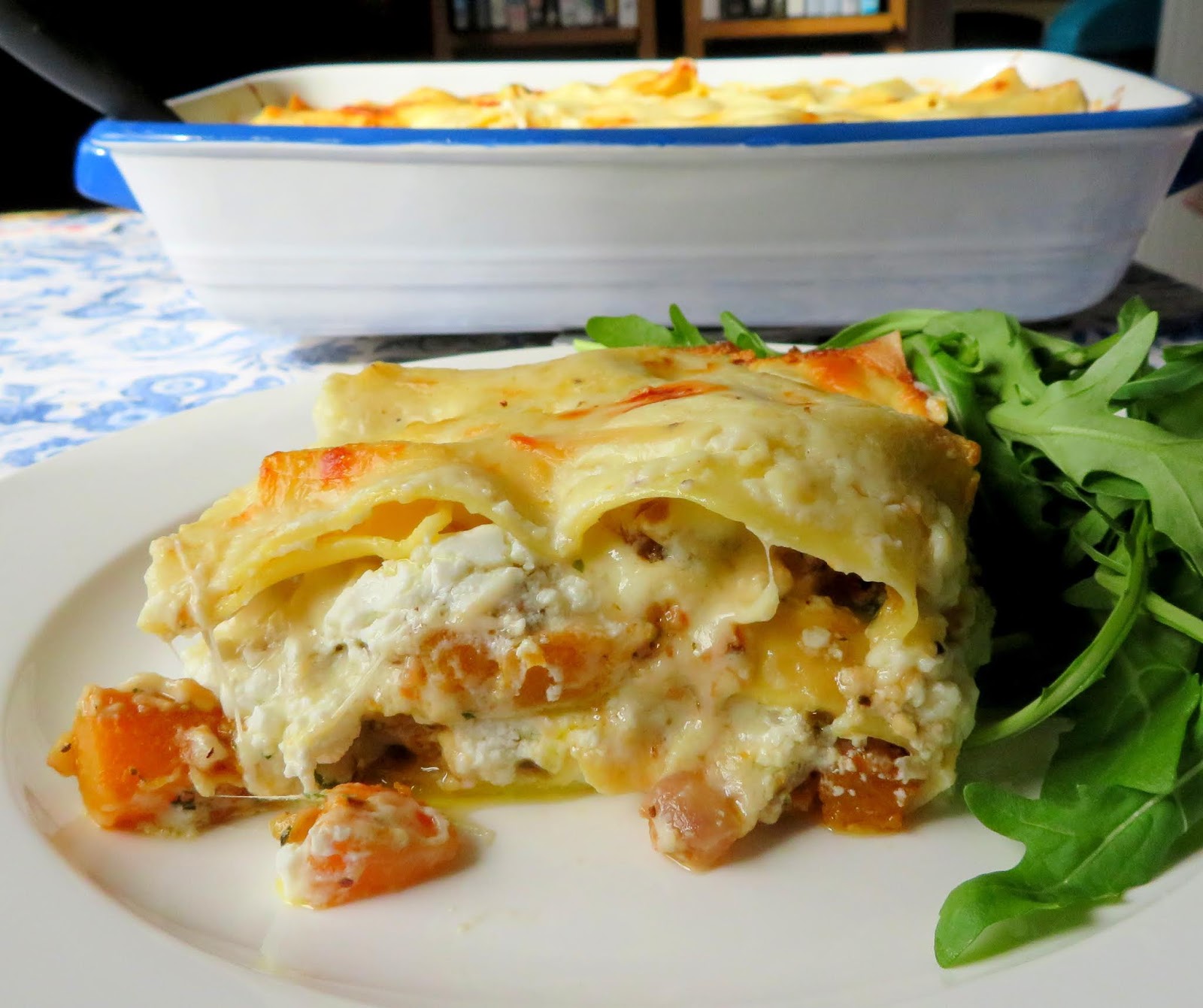 The English Kitchen Butternut Squash & Goat's Cheese Lasagne