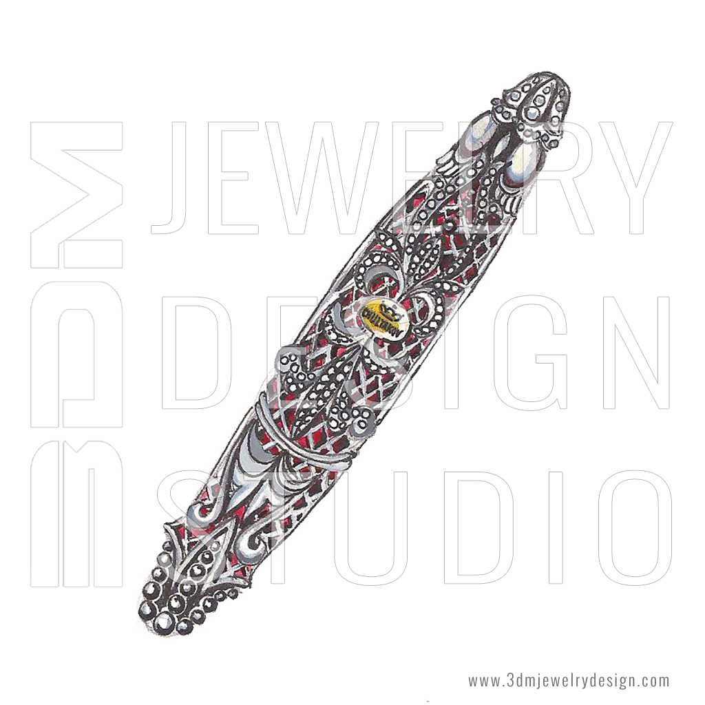 Silver sketch pen Clearance