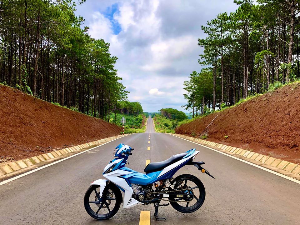 Mẫu Xe Honda Winner sơn phối màu trắng xanh cực đẹp - Sơn Xe Sài Gòn