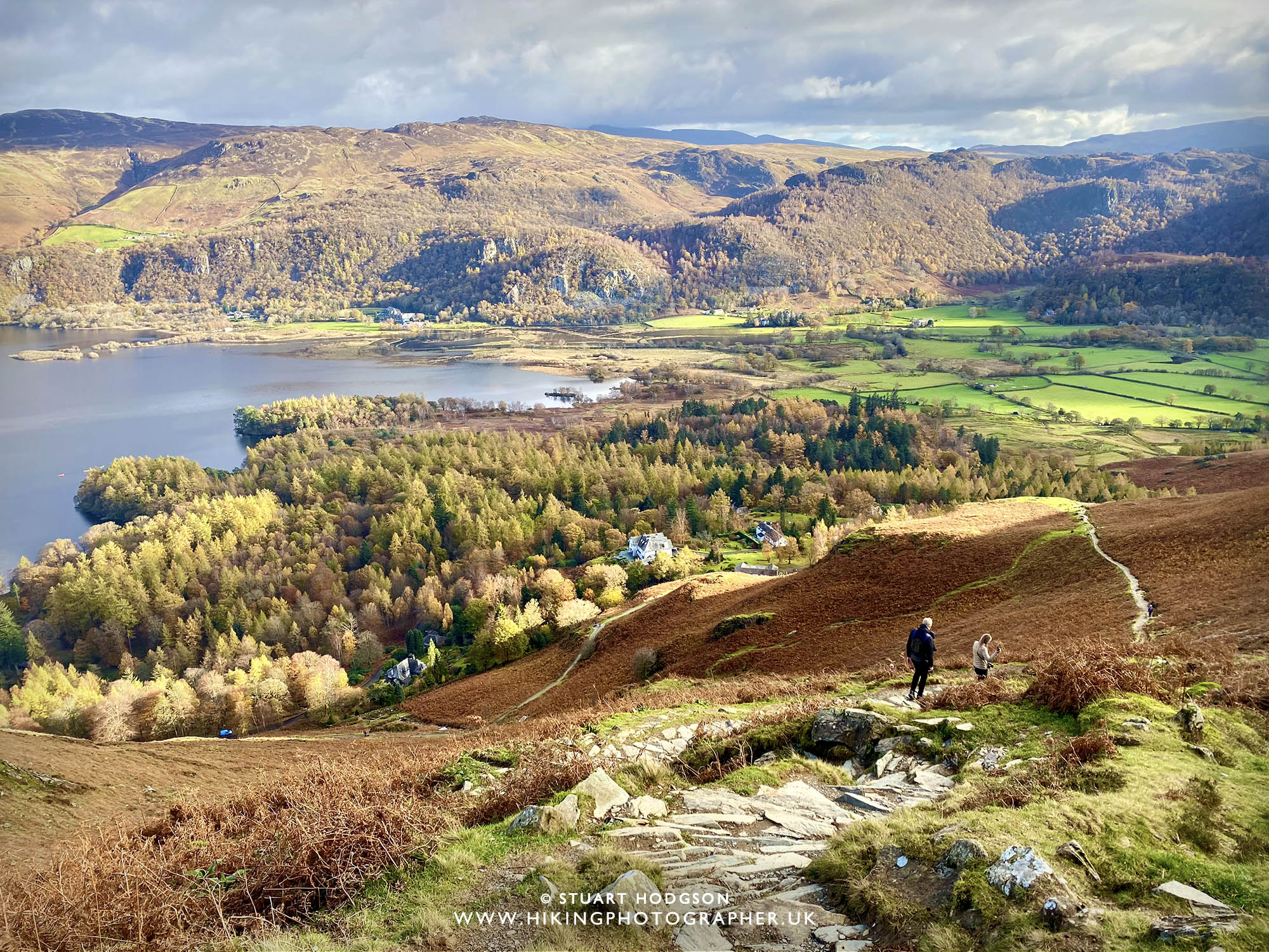 Catbells walk view cat bells keswick Lake District best route map how high summit