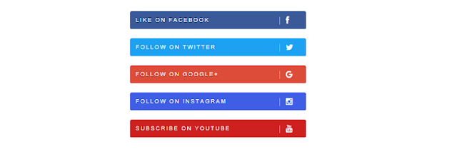 How to add Social Media Follow buttons in Blogger | Free Social Media Plugins
